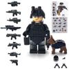 Toysvill SWAT Military Police Building Block Kit | Motorcycle & Soldiers Minifigures (Classic Set of 6 PCS) with Dog, Modern Weapons and Accessories Gift view 4