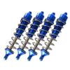 XHSESA Aluminum Alloy Shock Absorber Assembled Full Metal Big Bore Shocks Front & Rear for TEAM CORALLY 1/10 SKETER XL4S BRUSHLESS MOSTER TRUCK C-00191 Upgrade (4-Pack) (Blue) view 1