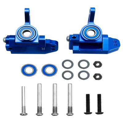 Front Caster Block & Steering Blocks & Rear Stub Axle Carriers Kit with Ball Bearings, Upgrade RC Vehicle Parts Fits for Traxxas 1/10 2WD Slash Stampede Rustler Nitro Slash Replace 3736 3632