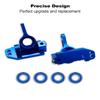 Front Caster Block & Steering Blocks & Rear Stub Axle Carriers Kit with Ball Bearings, Upgrade RC Vehicle Parts Fits for Traxxas 1/10 2WD Slash Stampede Rustler Nitro Slash Replace 3736 3632 view 4
