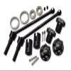 Hard Steel Front Or Rear Extend CVD Shaft (110mm) With Aluminum Wheel Lock & Hex Claw For Traxxas 1/10 Maxx With WideMAXX Monster Truck 89086-4 - 18Pc Set Black view 1