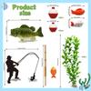 14 Pieces Fisherman Themed Decoration Gone Fishing Cake Topper for Retirement Party Supplies view 2