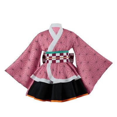 1791's lady Kamado Tanjirou Cosplay Rengoku Costume Inosuke Hashibira Kimono for Halloween Party Cosplay Outfits (Kamado Nezuko, XXL)