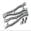 GPM For Arrma 1/7 FIRETEAM Tactical Unit 6S BLX ARA7618 Upgrade Parts Aluminum Front Upper Arms - 6Pc Set Gray Silver view 1