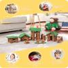 SainSmart Jr. 300 PCS Wooden Log Cabin Set Building House Toy for Toddlers, Classical STEM Construction Kit Compatible with Lincoln Logs for 3+ Kids view 4