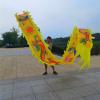 LXLF Garden Dragon Dance Fitness Throw Streamer, Silk Flowy Ribbon Spinning & Shaking Poi (Dragon & Phoenix Pattern), Arms Exercise (Color : Yellow, Size : 10m/33ft) view 2