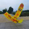 LXLF Garden Dragon Dance Fitness Throw Streamer, Silk Flowy Ribbon Spinning & Shaking Poi (Dragon & Phoenix Pattern), Arms Exercise (Color : Yellow, Size : 10m/33ft) view 3
