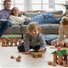 SainSmart Jr. 665 PCS Wooden Log Cabin Set Building House Toy for Toddlers, Classical STEM Construction Kit Compatible with Lincoln Logs for 3+ Kids view 4