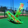 LXLF Garden Dragon Dance Fitness Throw Streamer, Silk Flowy Ribbon Spinning & Shaking Poi (Dragon & Phoenix Pattern), Arms Exercise (Color : Green, Size : 10m/33ft) view 2