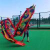 LXLF Garden Dragon Dance Fitness Throw Streamer, Silk Flowy Ribbon Spinning & Shaking Poi (Dragon & Phoenix Pattern), Arms Exercise (Color : Black, Size : 10m/33ft) view 2