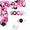 185 Pcs Pink 1st Birthday Party Decorations, Girls Onederful Balloons Arch Garland Kit, Pink Cartoon Onederful Backdrop, TableCloth, Tableware for Girl's First Birtdhay Party Supplies view 4