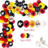 215 Pcs Red 1st Birthday Party Decorations, Boys Onederful Balloons Arch Garland Kit, Red Cartoon Onederful Backdrop, TableCloth, Tableware for Boy's First Birtdhay Party Supplies view 4