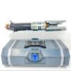 Galaxy's Edge Star Wars Cal Kestis Legacy Lightsaber Hilt Bundle with Custom Engraved Stand, Blue view 1