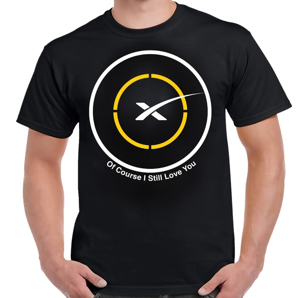 SpaceX Drone Ship of Course I Still Love You Shirt-Small Black