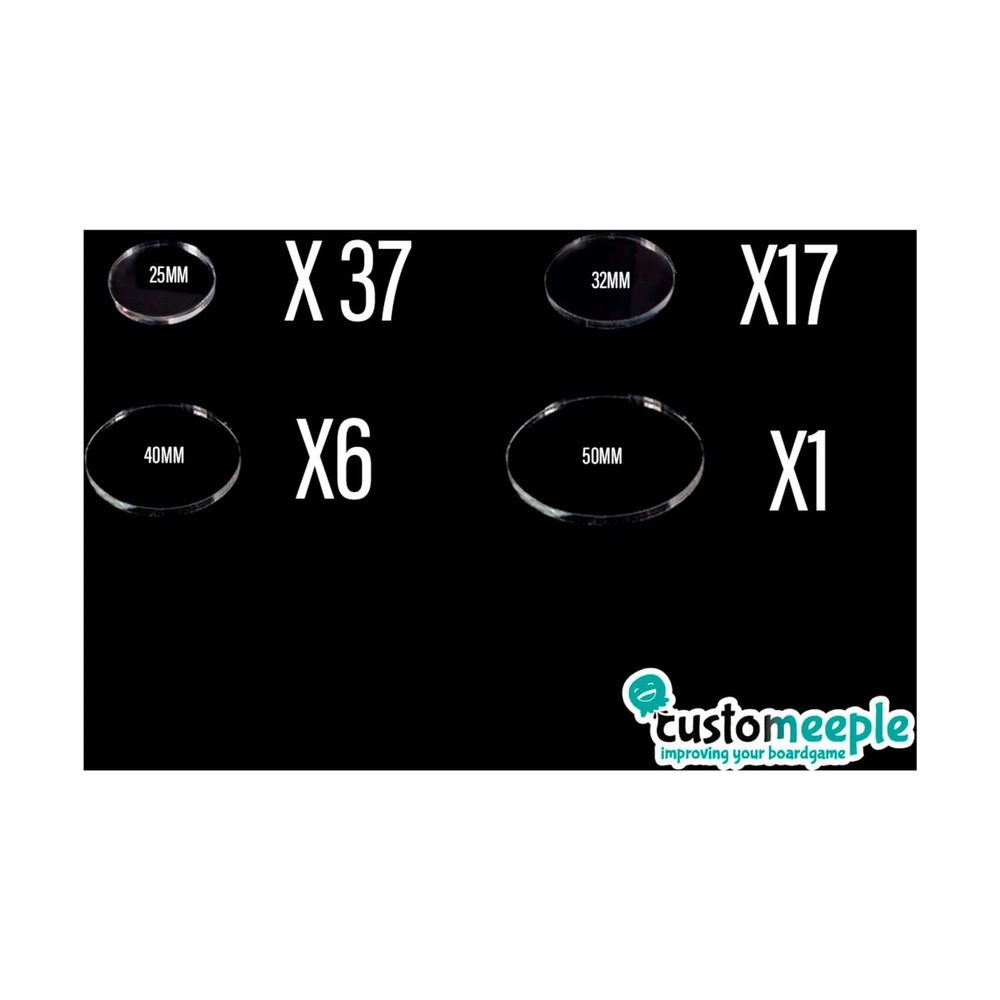 Customeeple Transparent Acrylic Bases for WQ Cursed City (3mm)