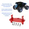 Dilwe RC Steering Servo Mount Base, Aluminum Alloy Steering Servo Mount Bracket Base RC Car Parts for 1/8 Losi LMT Truck Modification Parts RC Car Replacement Parts(red) view 3