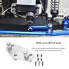 Dilwe Steering Servo Mount Base, Aluminum Alloy Steering Servo Mount Bracket Base for 1/8 Losi LMT Truck Modification Parts, RC Servo Mount Bracket RC Upgrades Parts Accessories(Silver) view 2