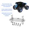 Dilwe Steering Servo Mount Base, Aluminum Alloy Steering Servo Mount Bracket Base for 1/8 Losi LMT Truck Modification Parts, RC Servo Mount Bracket RC Upgrades Parts Accessories(Silver) view 3