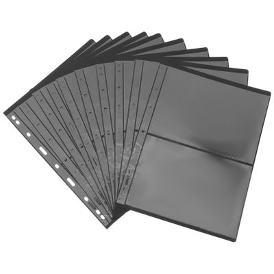 Zerodeko 10pcs Transparent Stamp Collecting Pouches Double-sided Stamp Holders for Album Storage for Banknotes and Gaming Cards