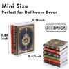 30 Pack 1:12 Scale Miniatures Dollhouse Books,Assorted Timeless Miniatures Books,Mini Books Dollhouse Decoration,Dollhouse Accessories Toy Supplies for Boys and Girls view 2