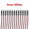 15PCS HIRCQOO RC Car 3MM & 5MM Pre Wired Led Light Emitting Diodes 12V Mini Single Led Bulbs Compatible with Traxxas TRX-4 TRX-6 Axial SCX10 90046 1/10 RC Crawler Car Truck DIY Parts (3mm,White) view 3