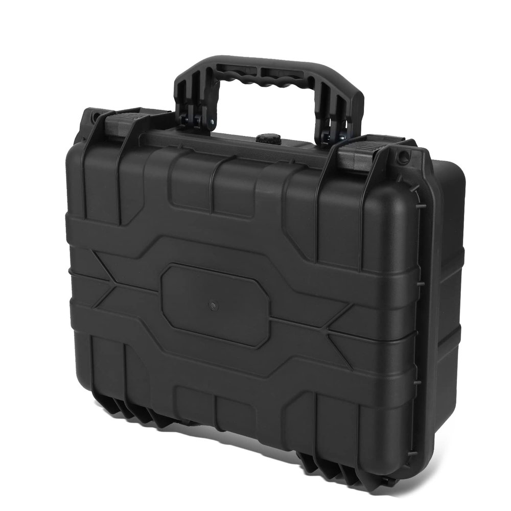 DNA MOTORING Waterproof Heavy Duty Carrying Case with 2 Layers Customize Foam, 14-3/4" L X 10-1/2" W X 5" D, ZTL-Y-0273