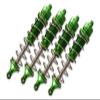 4PC Full Set Aluminum Front/Rear Adjustable Dampers 130mm TEAM CORALLY 1/10 SKETER XL4S Brushless Moster Truck C-00191 RC Cars by GPM (green) view 1