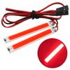 2PCS HIRCQOO 1/10 RC Car LED Chassis Lights Compatible with Traxxas TRX-4 TRX-6 Axial SCX10 II 90046 RC4WD D90 D110 1/10 RC Crawler Car Truck (Red,60x8mm) view 1