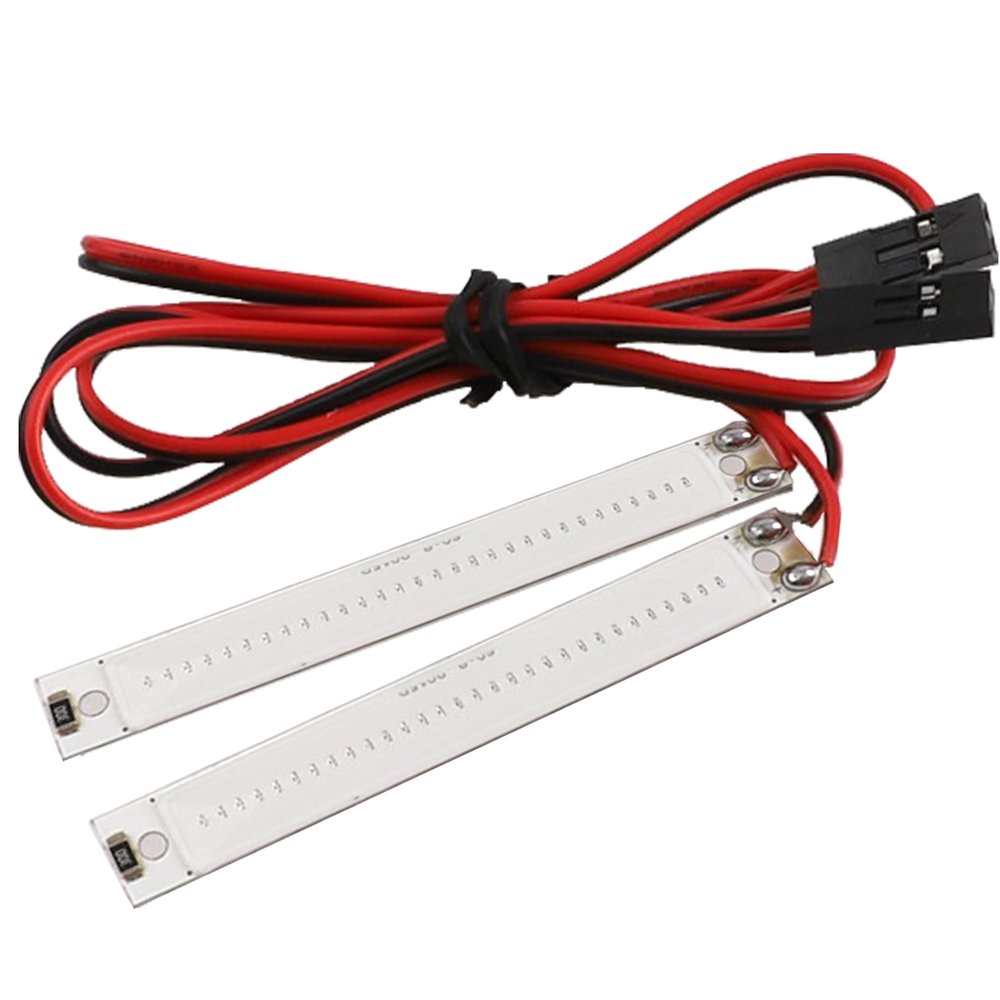 2PCS HIRCQOO 1/10 RC Car LED Chassis Lights Compatible with Traxxas TRX-4 TRX-6 Axial SCX10 II 90046 RC4WD D90 D110 1/10 RC Crawler Car Truck (Blue,60x8mm)