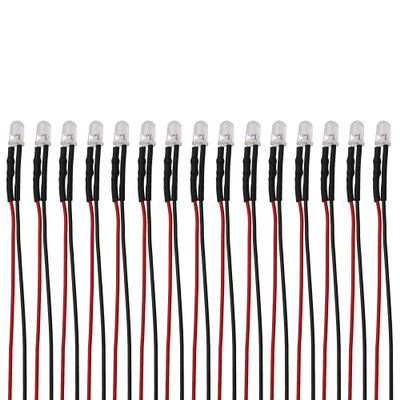15PCS HIRCQOO RC Car 3MM & 5MM Pre Wired Led Light Emitting Diodes 12V Mini Single Led Bulbs Compatible with Traxxas TRX-4 TRX-6 Axial SCX10 90046 1/10 RC Crawler Car Truck DIY Parts (5mm,Yellow)