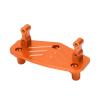 Dilwe Steering Servo Mount Base RC Accessories, Aluminum Alloy Steering Servo Mount Bracket Base for Losi LMT Truck Modification Parts 1/8 RC Car Parts(Orange) view 4