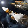 SainSmart Jr. Rocket Launcher for Kids - Motorized Air Rocket Launch up to 200 ft, Safely Land with Parachute, Self-Launching Outdoor Toy, White view 3