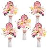 Farm Animal Centerpiece Sticks Pink for Farm Themed Party Table Toppers Barnyard Party Decorations for Girls Baby Shower Birthday Party - 24 Pcs view 1