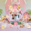 Farm Animal Centerpiece Sticks Pink for Farm Themed Party Table Toppers Barnyard Party Decorations for Girls Baby Shower Birthday Party - 24 Pcs view 2