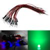 15PCS HIRCQOO RC Car 3MM & 5MM Pre Wired Led Light Emitting Diodes 12V Mini Single Led Bulbs Compatible with Traxxas TRX-4 TRX-6 Axial SCX10 90046 1/10 RC Crawler Car Truck DIY Parts (5mm,Green) view 2