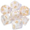 CiaraQ DND Polyhedral Dice Set with a Black Dice Bag for D&D RPG MTG Role Playing Table Games view 1