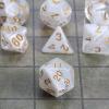 CiaraQ DND Polyhedral Dice Set with a Black Dice Bag for D&D RPG MTG Role Playing Table Games view 4
