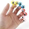 GXXMEI 100PCS Eye Finger Puppets Eye On Rings Googly Eyeball Ring Party Favor Toys for Kids, 5 Colors view 3