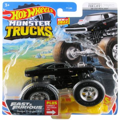 Hot Wheels Monster Trucks 2022 1:64 Scale Diecast #29/75 Fast & Furious Dodge Charger R/T