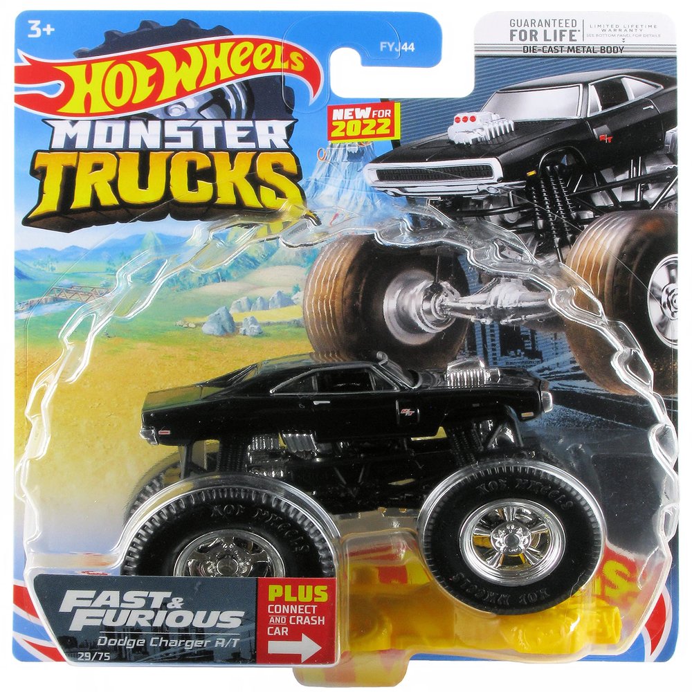 Hot Wheels Monster Trucks 2022 1:64 Scale Diecast #29/75 Fast & Furious Dodge Charger R/T