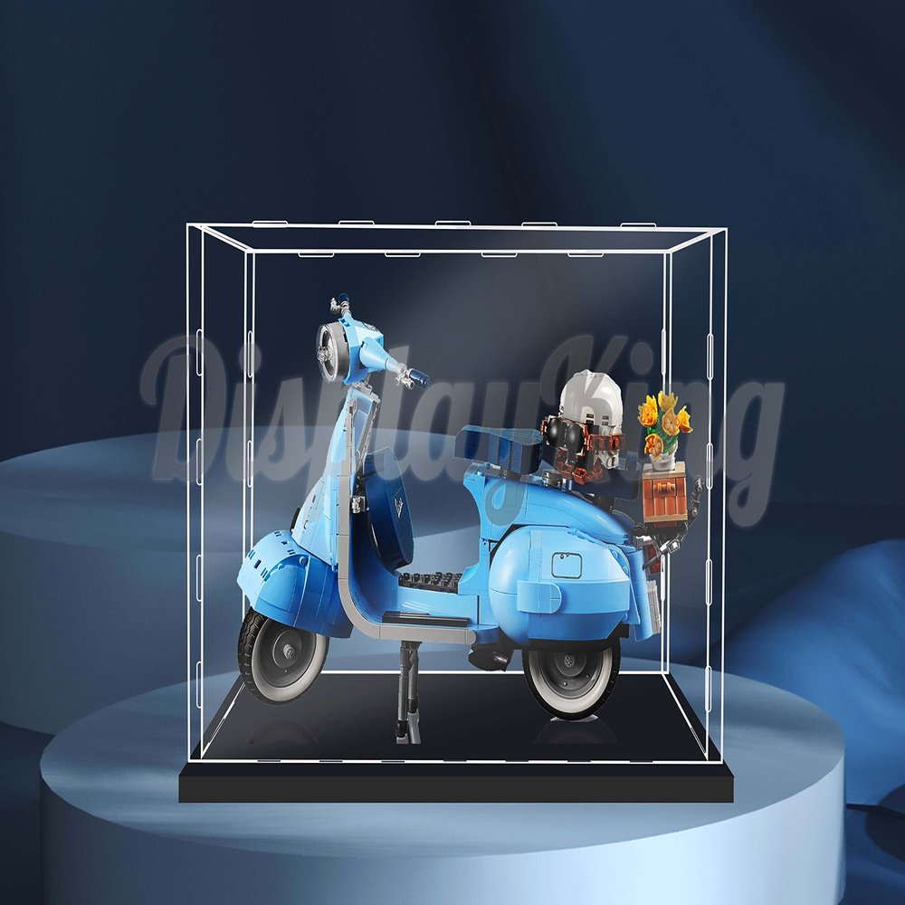 Acrylic Display case for Compatible with Vespa 125 10298 (Model Set is not Included) (No Background)