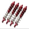 4PC Full Set Aluminum Front/Rear Adjustable Dampers 130mm TEAM CORALLY 1/10 SKETER XL4S Brushless Moster Truck C-00191 RC Cars by GPM (red) view 1