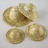 GSHLLO 10 Pcs Mini Doll Straw Hats Miniature Dollhouse Hats Tiny Craft Hats Doll House Assesseries for Crafting Decoration view 2