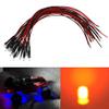 15PCS HIRCQOO RC Car 3MM & 5MM Pre Wired Led Light Emitting Diodes 12V Mini Single Led Bulbs Compatible with Traxxas TRX-4 TRX-6 Axial SCX10 90046 1/10 RC Crawler Car Truck DIY Parts (3mm,Red) view 2