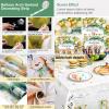 Breling 61 Pcs Bear Baby Party Shower Decorations Sage Green Bear Baby Party Decor Kit We Bearly Wait Backdrop Tablecloth Balloons Arch Bear Theme Party Supplies for Kids Baby Birthday Shower view 4