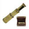Personalized Engraved Solid Brass Handheld 6" Telescope - Customized Nautical Pirate Spy Glass with Wood Box view 2