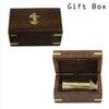 Personalized Engraved Solid Brass Handheld 6" Telescope - Customized Nautical Pirate Spy Glass with Wood Box view 3