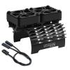 RC Cooling Fans 1/5 16000 High RPM 40mm Twin Motor Cooling Fans w/Metal Heatsink for Diameter 55-58mm Motor Compatible with 1/5 1/6 Scale RC Car Truck view 1