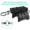 RC Cooling Fans 1/5 16000 High RPM 40mm Twin Motor Cooling Fans w/Metal Heatsink for Diameter 55-58mm Motor Compatible with 1/5 1/6 Scale RC Car Truck view 4