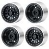4 PCS RC Beadlock Wheels Aluminum 2.9" RC Wheel Rims for 1/10th RC Rock Crawler Axial SCX6 AXI05000 (Black) view 1